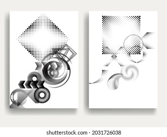 Contemporary composition .Modern minimal posters .Linear  design . Trendy background . Vector illustration