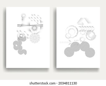 Contemporary composition .Modern minimal posters .Linear  design . Trendy background . Vector illustration