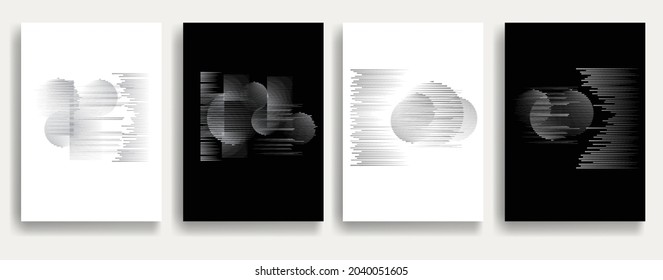 Contemporary composition .Modern minimal posters .Linear  design . Trendy background . Vector illustration