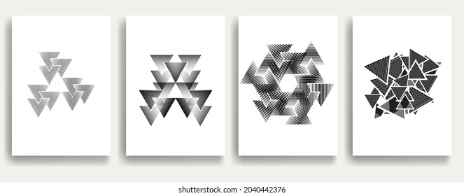 Contemporary composition .Modern minimal posters .Linear  design . Trendy background . Vector illustration