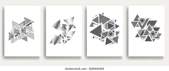 Contemporary composition .Modern minimal posters .Linear  design . Trendy background . Vector illustration