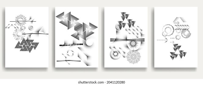 Contemporary composition .Modern minimal posters .Linear  design . Trendy background . Vector illustration