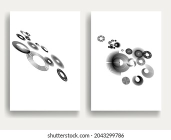 Contemporary composition .Modern minimal posters .Linear  design . Trendy background . Vector illustration