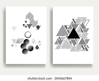 Contemporary composition .Modern minimal posters .Linear  design . Trendy background . Vector illustration