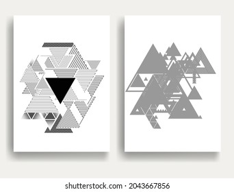 Contemporary composition .Modern minimal posters .Linear  design . Trendy background . Vector illustration