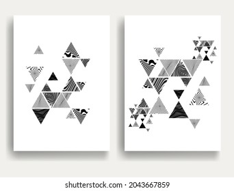 Contemporary composition .Modern minimal posters .Linear  design . Trendy background . Vector illustration