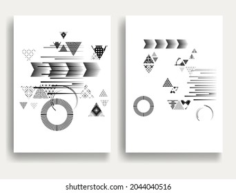 Composición contemporánea .Afiches mínimos modernos .Diseño lineal . Fondo de moda. Ilustración del vector