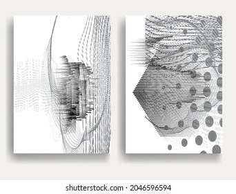 Composición contemporánea .Afiches mínimos modernos .Diseño lineal . Fondo de moda. Ilustración del vector