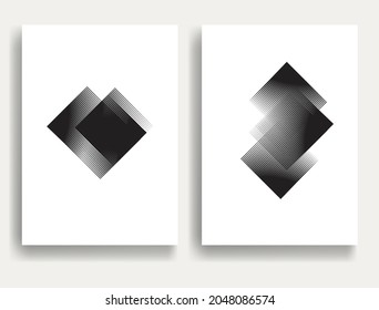 Contemporary composition .Modern minimal posters .Linear  design . Speed lines .Trendy background . Vector illustration