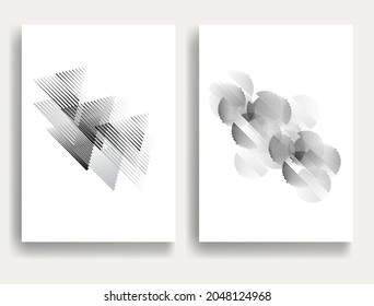 Contemporary composition .Modern minimal posters .Linear  design . Trendy background . Vector illustration
