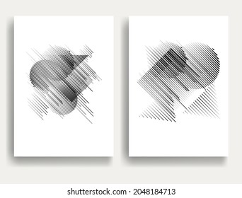 Composición contemporánea .Afiches mínimos modernos .Diseño lineal . Fondo de moda. Ilustración del vector