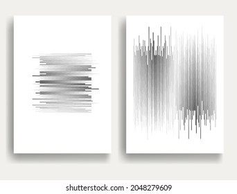 Contemporary composition .Modern minimal posters .Linear  design . Speed lines .Trendy background . Vector illustration