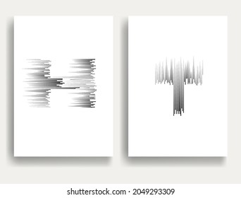 Contemporary composition .Modern minimal posters .Linear  design . Speed lines .Trendy background . Vector illustration