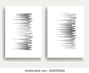 Contemporary composition .Modern minimal posters .Linear  design . Speed lines .Trendy background . Vector illustration