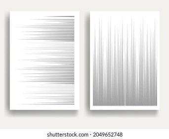 Contemporary composition .Modern minimal posters .Linear  design . Speed lines .Trendy background . Vector illustration