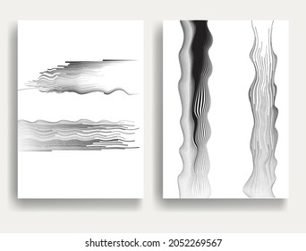 Contemporary composition .Modern minimal posters .Linear  design . Speed lines .Trendy background . Geometric shapes . Fast lines .Vector illustration.