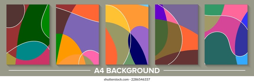 contemporary cover design set. abstract fluid pattern. Creative liquid vector collection for business background, contemporary brochure, certificate, or magazine template, presentation layout