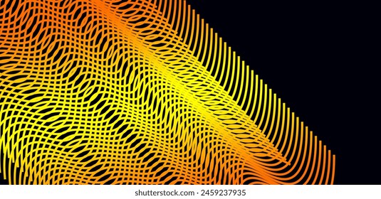 Contemporary creative abstract texture with wavy stripes and moire affect. Can be used as design of books, websites, accessories for phones and tablet,