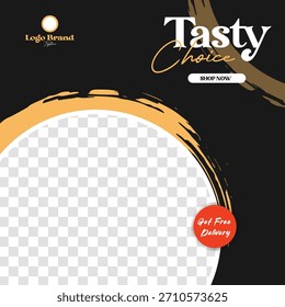 Plantilla culinaria contemporánea con fondo transparente con fines promocionales