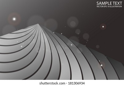 Contemporary dark space vector background illustration - Abstract black background vector template