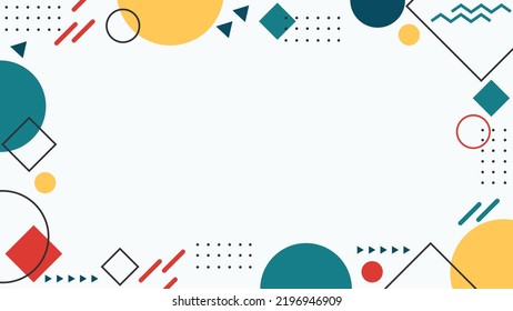 diseño contemporáneo con estilo memphis. plantilla de fondo con espacio de copia