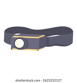 Contemporary designed headlamp graphic, ideal for outdoor and adventure themes