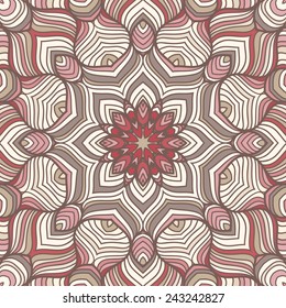 Contemporary doily round lace floral pattern card, circle, mandala,