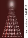 Contemporary Dot Christmas tree in Chocolate shade