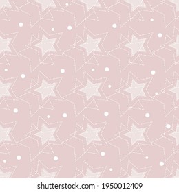 contemporary dot shapes seamless pattern of dots and stars modern design on natural pastel background seamless pattern. Modern exotic design for paper, cover, fabric, interior decor and other users