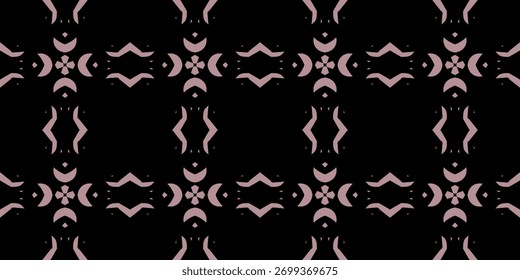 Contemporary Elegant Abstract Textile Print. Elegant Minimalist Mauve and Black Geometric Pattern. Seamless Abstract Luxury Fabric Texture.
