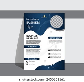 Contemporary, eye-catching, and tidy company flyer or brochure template.