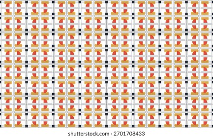 Contemporary Flat Color Geometric Background