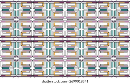 Contemporary Flat Color Seamless Background