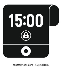 Contemporary flexible display icon. Simple illustration of contemporary flexible display vector icon for web design isolated on white background