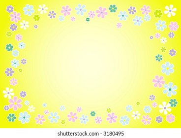Contemporary floral background. Vector Illustration