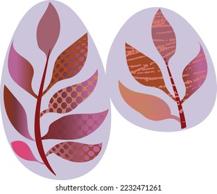 Contemporary floral shapes with leaves, fruits and floral bouquets. Folk style. Mid Century Modern Art design for paper, cover, fabric, interior decor, and other users.	
