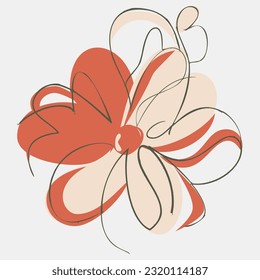 Contemporary flower seamless pattern arrangement print fabrics fashion