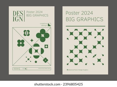 Contemporary futuristic posters. A set of modern covers with a minimalistic silhouette, graphic elements, basic drawings, geometric shapes. Conceptual business design in retro style. Brutalism print