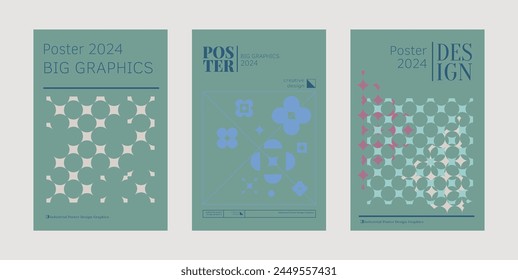 Contemporary futuristic posters. A set of modern covers with a minimalistic silhouette, graphic elements, basic drawings, geometric shapes. Conceptual business design in retro style. Brutalism print