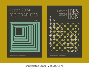 Contemporary futuristic posters. A set of modern covers with a minimalistic silhouette, graphic elements, basic drawings, geometric shapes. Conceptual business design in retro style. Brutalism print