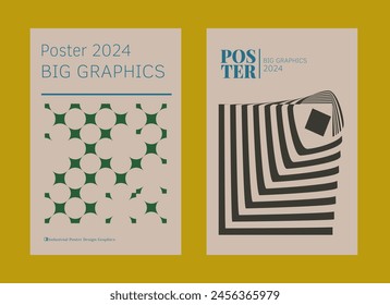 Contemporary futuristic posters. A set of modern covers with a minimalistic silhouette, graphic elements, basic drawings, geometric shapes. Conceptual business design in retro style. Brutalism print