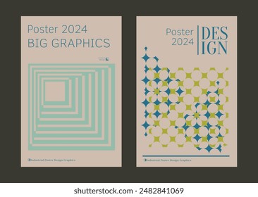 Contemporary futuristic posters. A set of modern covers with a minimalistic silhouette, graphic elements, basic drawings, geometric shapes. Conceptual business design in retro style. Brutalism print