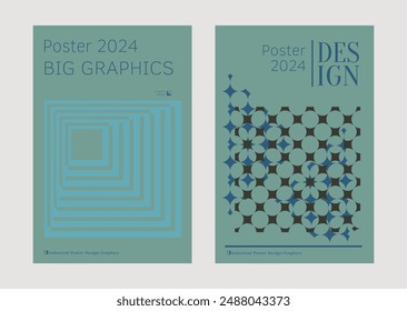 Contemporary futuristic posters. A set of modern covers with a minimalistic silhouette, graphic elements, basic drawings, geometric shapes. Conceptual business design in retro style. Brutalism print