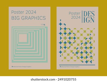 Contemporary futuristic posters. A set of modern covers with a minimalistic silhouette, graphic elements, basic drawings, geometric shapes. Conceptual business design in retro style. Brutalism print