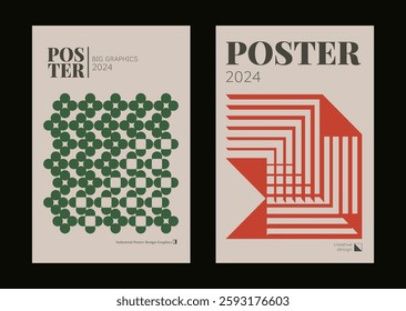 Contemporary futuristic posters. A set of modern covers with a minimalistic silhouette, graphic elements, basic drawings, geometric shapes. Conceptual business design in retro style. Brutalism print