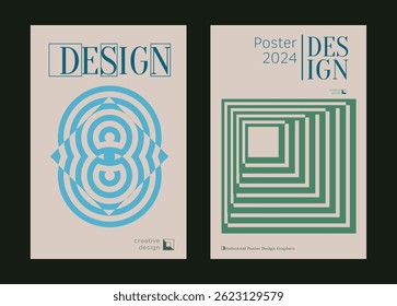 Contemporary futuristic posters. A set of modern covers with a minimalistic silhouette, graphic elements, basic drawings, geometric shapes. Conceptual business design in retro style. Brutalism print