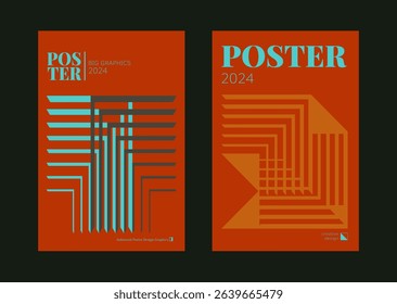 Contemporary futuristic posters. A set of modern covers with a minimalistic silhouette, graphic elements, basic drawings, geometric shapes. Conceptual business design in retro style. Brutalism print