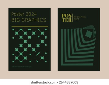 Contemporary futuristic posters. A set of modern covers with a minimalistic silhouette, graphic elements, basic drawings, geometric shapes. Conceptual business design in retro style. Brutalism print