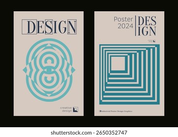 Contemporary futuristic posters. A set of modern covers with a minimalistic silhouette, graphic elements, basic drawings, geometric shapes. Conceptual business design in retro style. Brutalism print