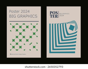 Contemporary futuristic posters. A set of modern covers with a minimalistic silhouette, graphic elements, basic drawings, geometric shapes. Conceptual business design in retro style. Brutalism print